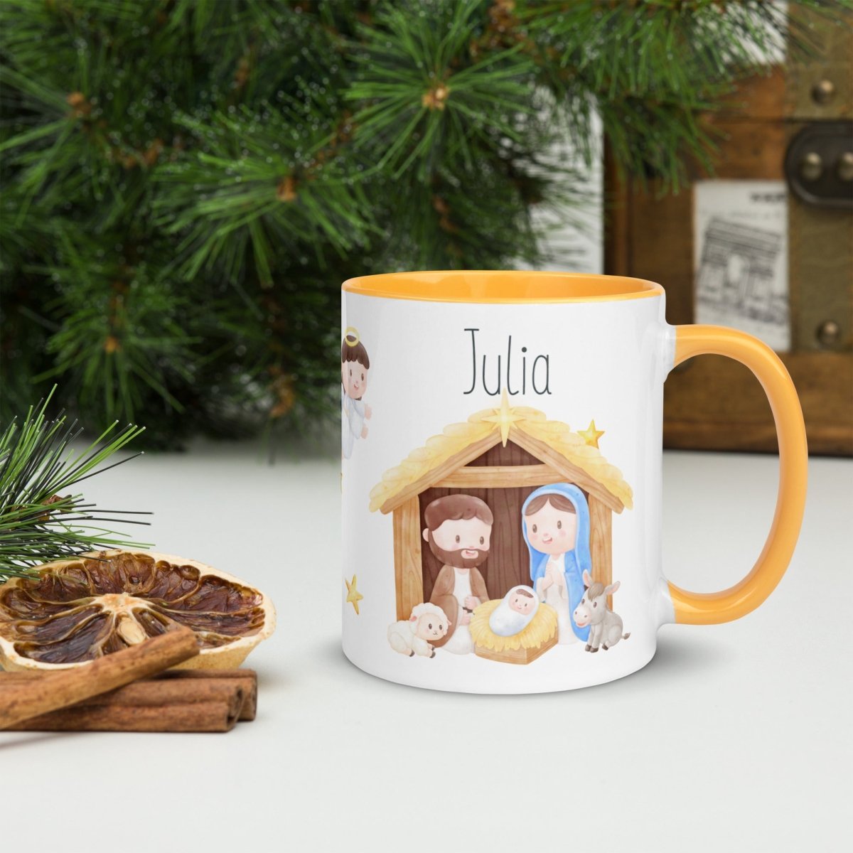 Taza Navideña Personalizada Belen Nanetes - Nanetes